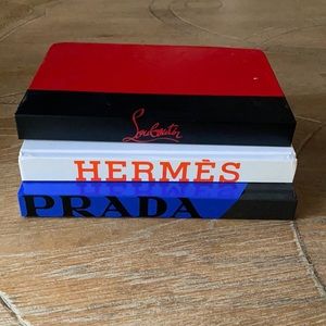 Hermès Prada louboutin  table books. Set of 3